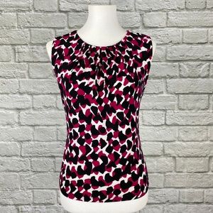 Calvin Klein Pink & Black Abstract Print Cami